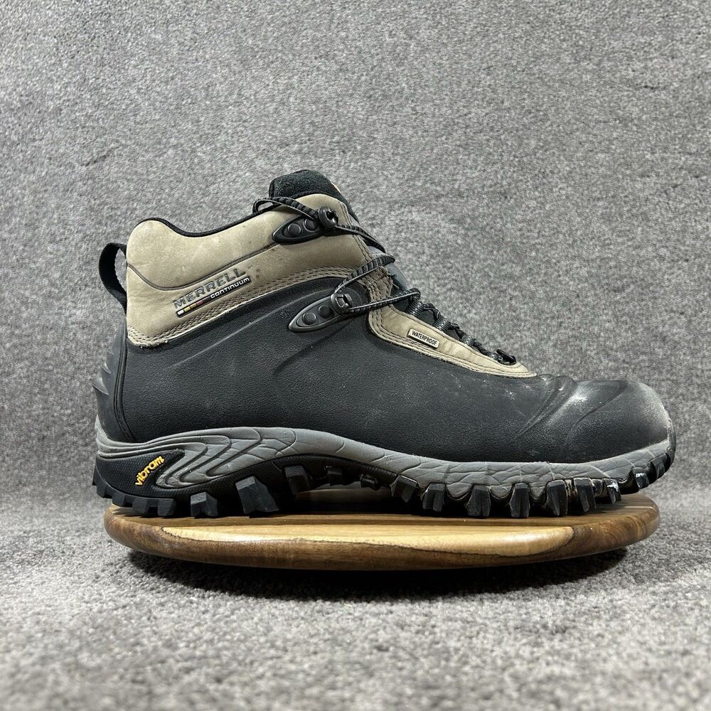 Merrill Thermo 6 J82727 Mens Size 14 Black Brown Waterproof Hiking Winter Boots